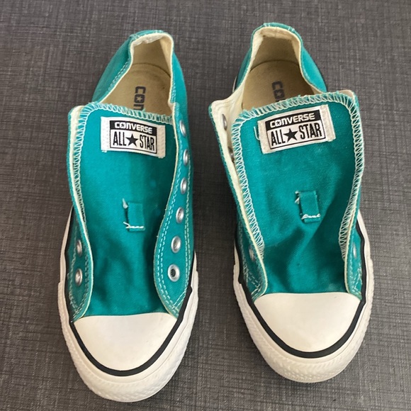 Converse all stars low top sneakers turquoise aqua 7 - Picture 4 of 10